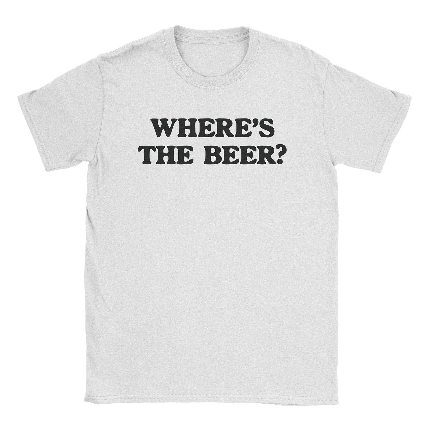 A-or-B-Tees T-Shirt White / S Where's Beer T-Shirt