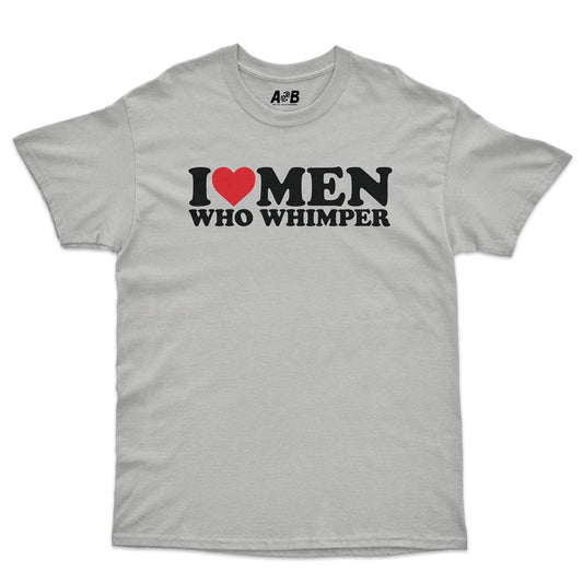 A-or-B-Tees T-Shirt Ice Grey / S Whimper T-Shirt