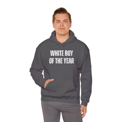 A-or-B-Tees Hoodie "White Boy of the Year" Graphic Pullover Hoodie