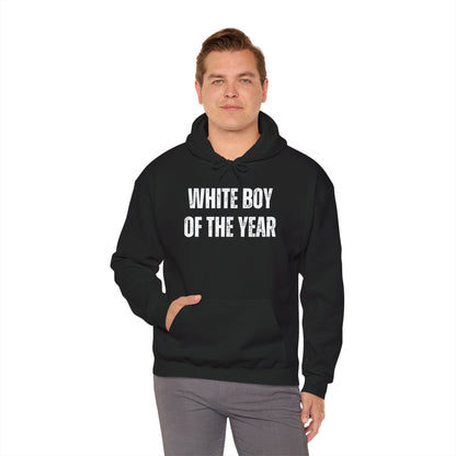 A-or-B-Tees Hoodie "White Boy of the Year" Graphic Pullover Hoodie