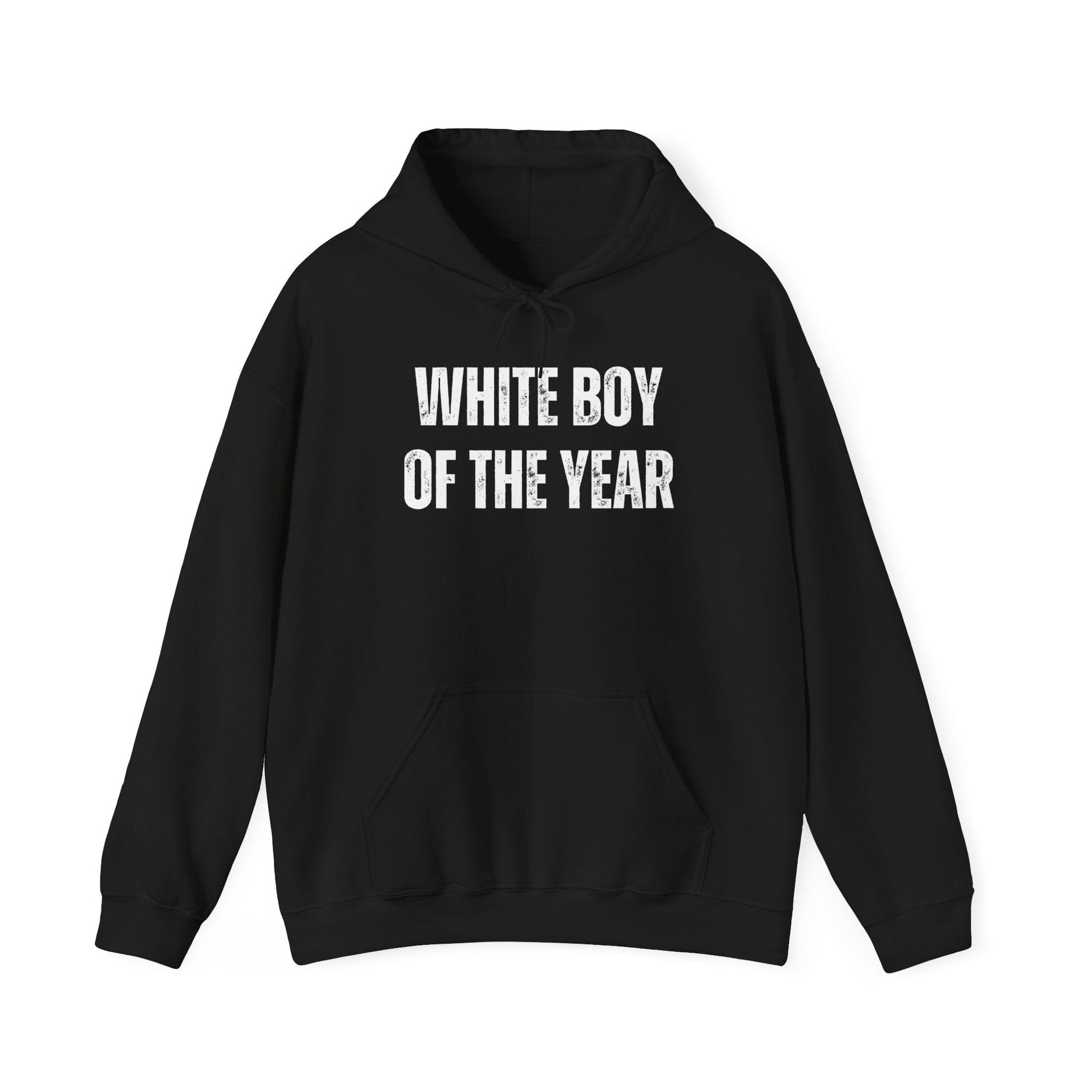 A-or-B-Tees Hoodie S / Black "White Boy of the Year" Graphic Pullover Hoodie