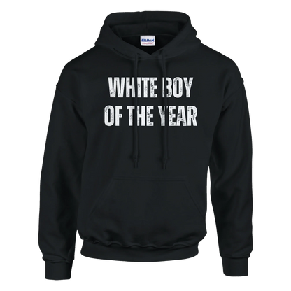 A-or-B-Tees Hoodie S / Black "White Boy of the Year" Graphic Pullover Hoodie