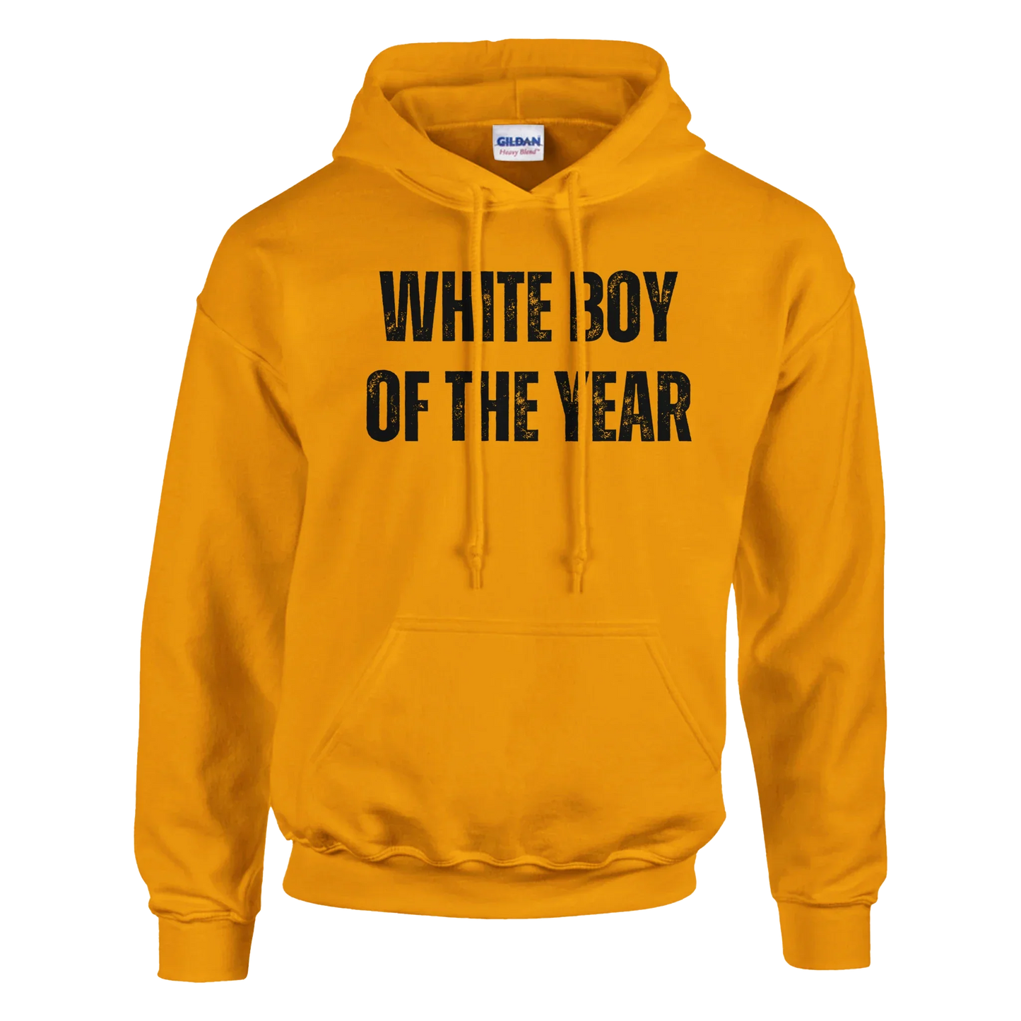 A-or-B-Tees Hoodie S / Safety Orange "White Boy of the Year" Graphic Pullover Hoodie