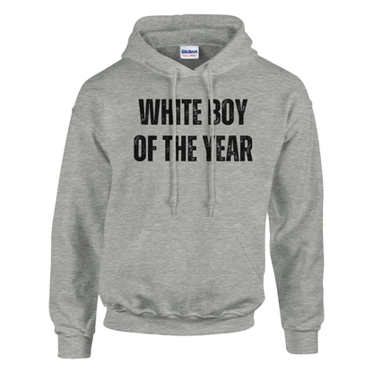 A-or-B-Tees Hoodie S / Sand "White Boy of the Year" Graphic Pullover Hoodie