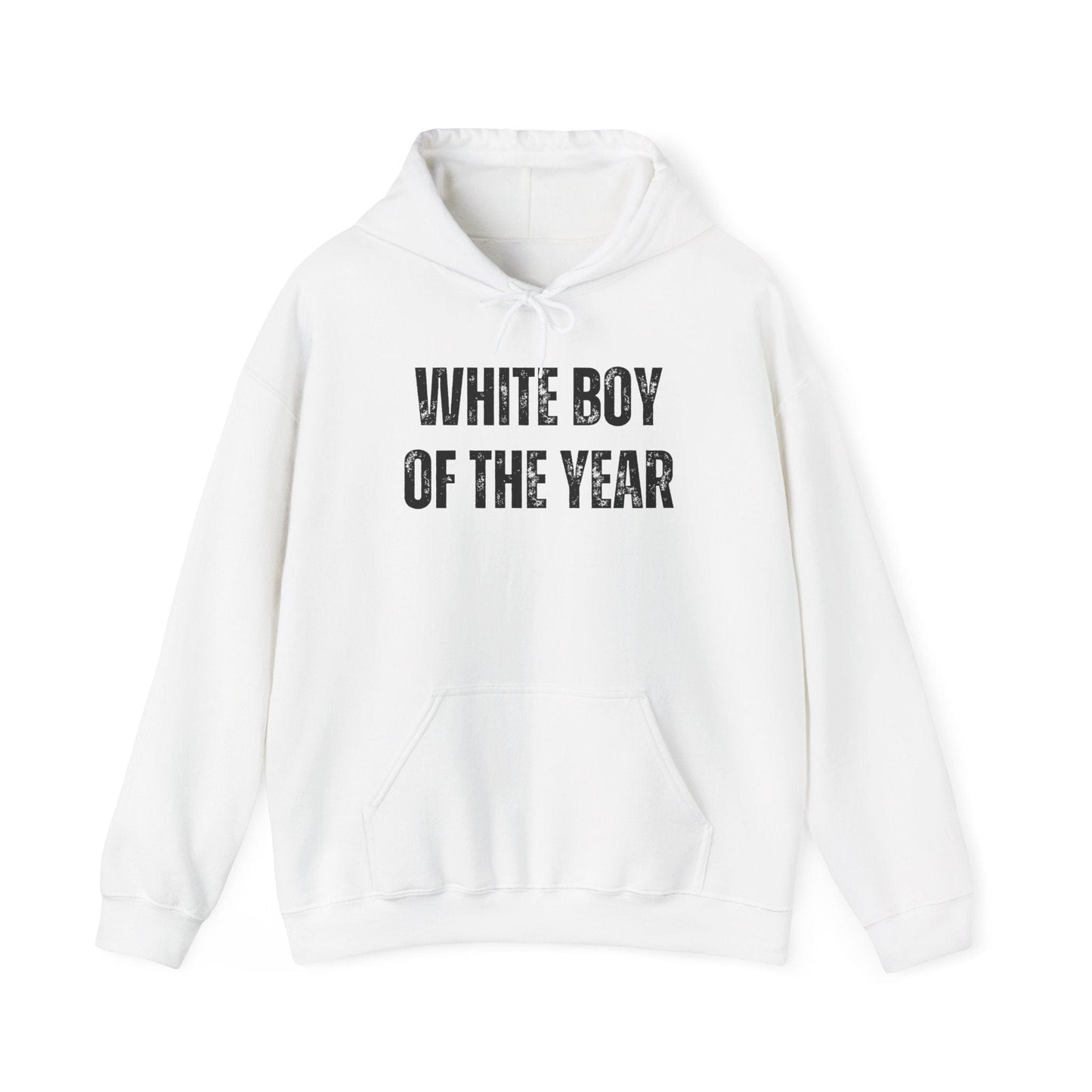 A-or-B-Tees Hoodie S / White "White Boy of the Year" Graphic Pullover Hoodie