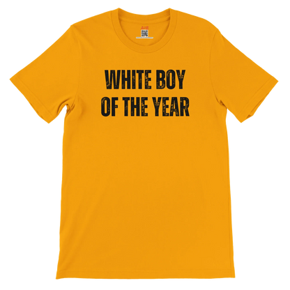 A-or-B-Tees T-Shirt Gold / S White Boy of the Year T-Shirt - Funny Meme Tee for Sarcastic Awards