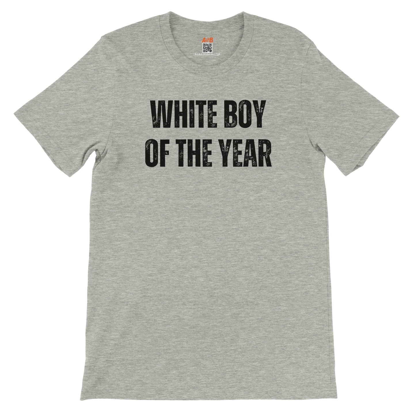 A-or-B-Tees T-Shirt Ice Grey / S White Boy of the Year T-Shirt - Funny Meme Tee for Sarcastic Awards