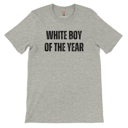 A-or-B-Tees T-Shirt Ice Grey / S White Boy of the Year T-Shirt - Funny Meme Tee for Sarcastic Awards