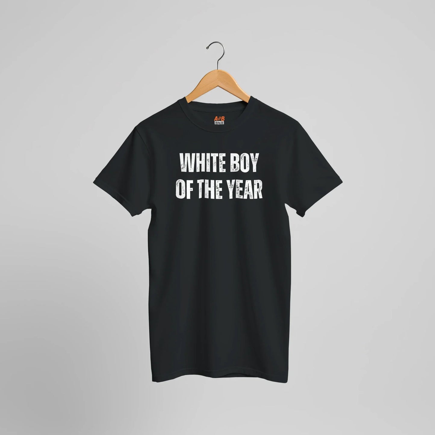 A-or-B-Tees T-Shirt White Boy of the Year T-Shirt - Funny Meme Tee for Sarcastic Awards