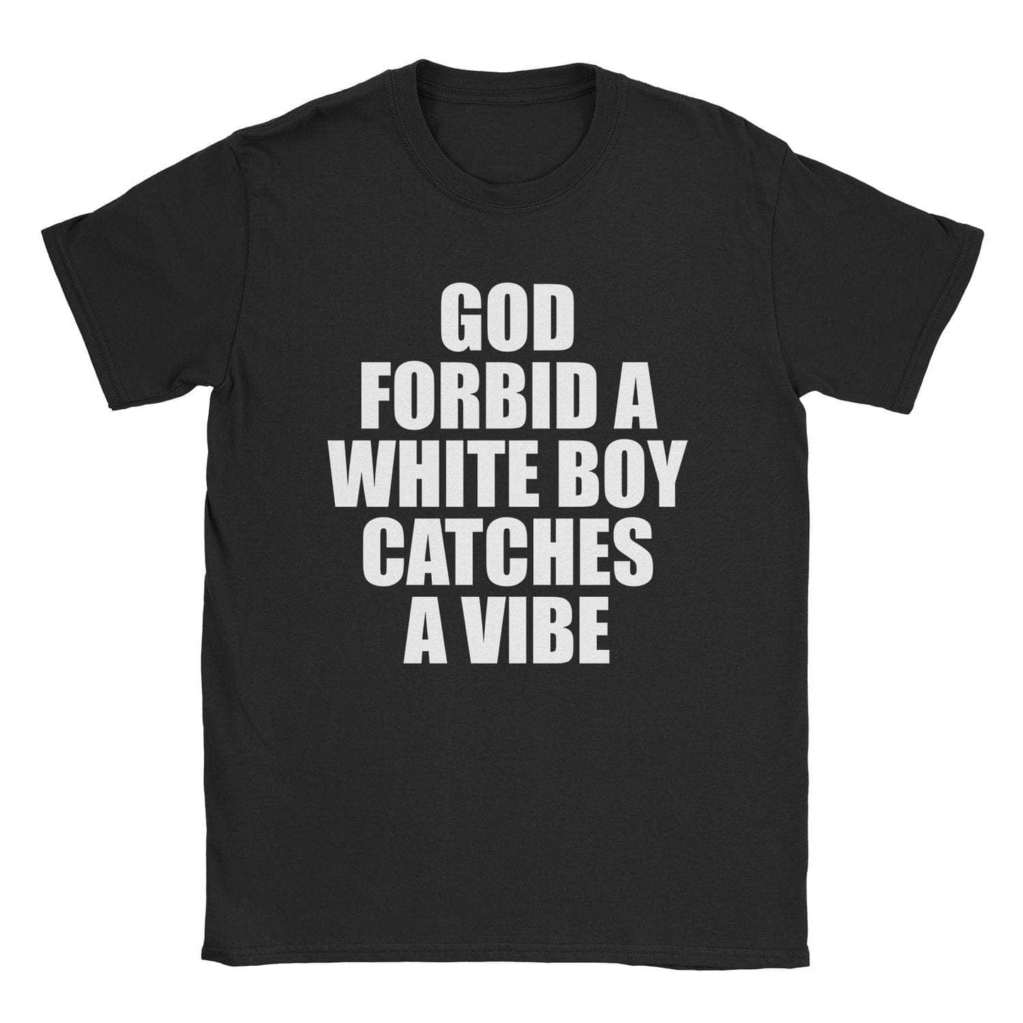 A-or-B-Tees T-Shirt Black / S White Boy Vibe T-Shirt