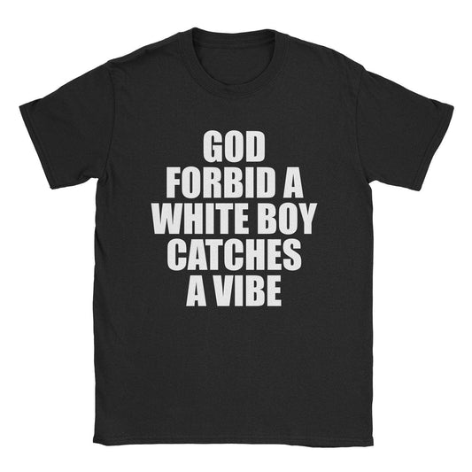 A-or-B-Tees T-Shirt Black / S White Boy Vibe T-Shirt