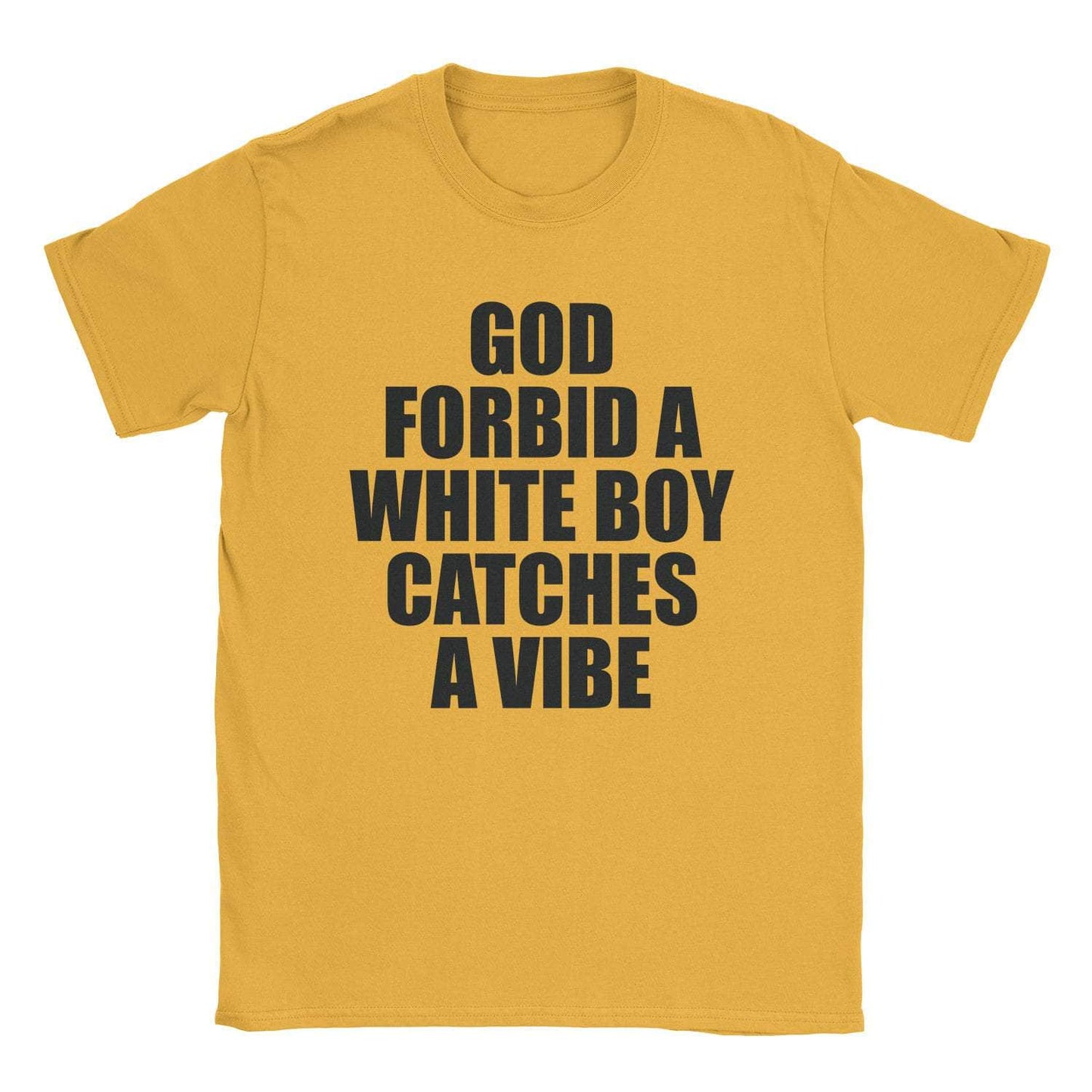 A-or-B-Tees T-Shirt Gold / S White Boy Vibe T-Shirt
