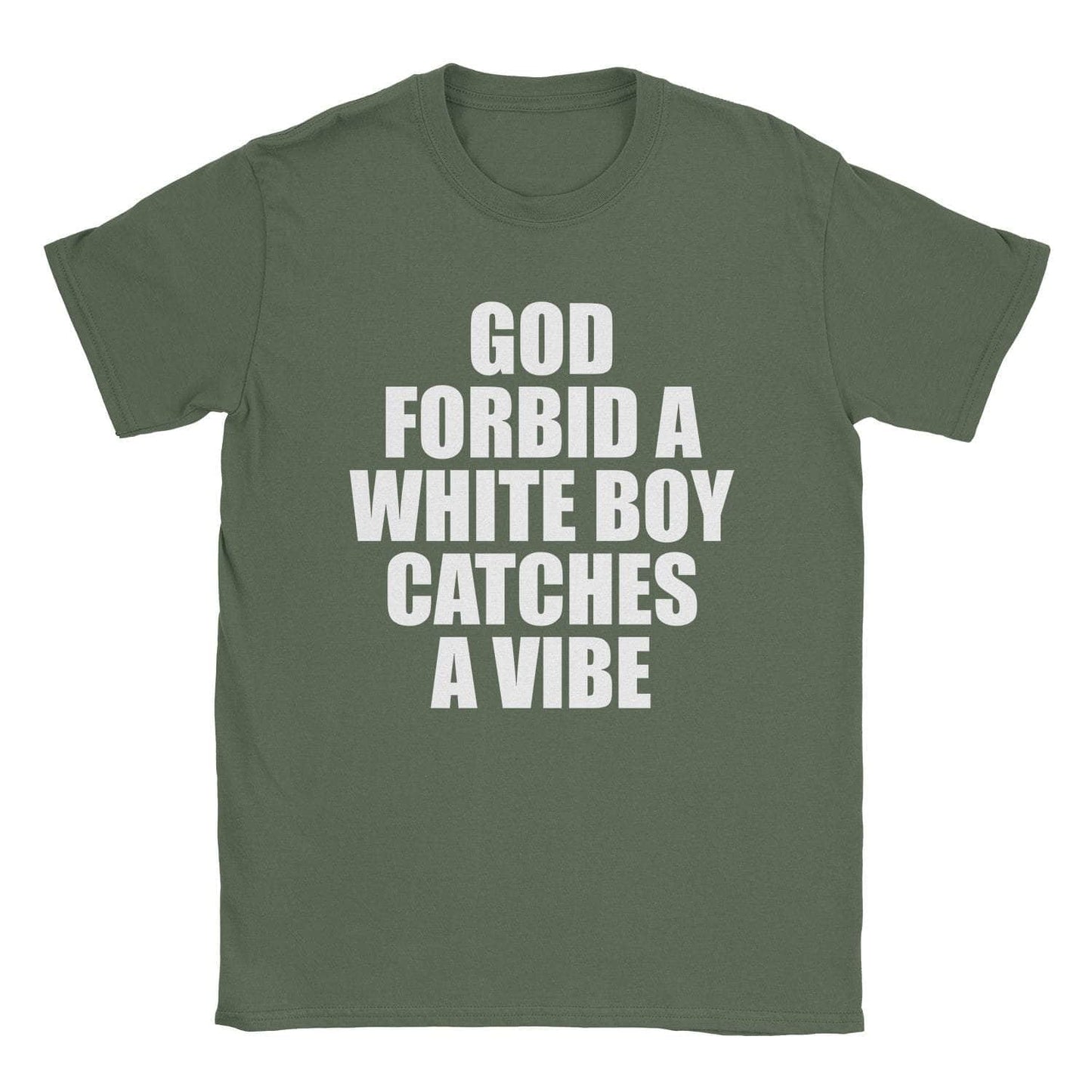 A-or-B-Tees T-Shirt Military Green / S White Boy Vibe T-Shirt