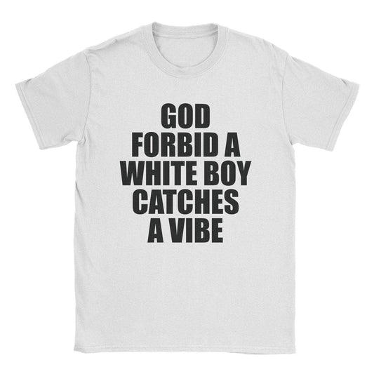 A-or-B-Tees T-Shirt White / S White Boy Vibe T-Shirt