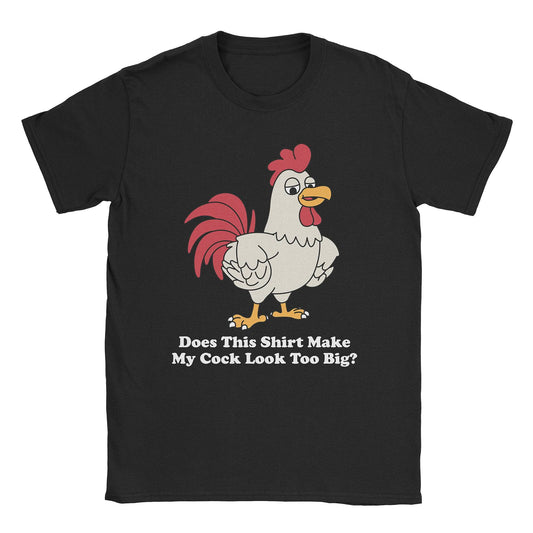 A-or-B-Tees T-Shirt Black / S White Cock T-Shirt
