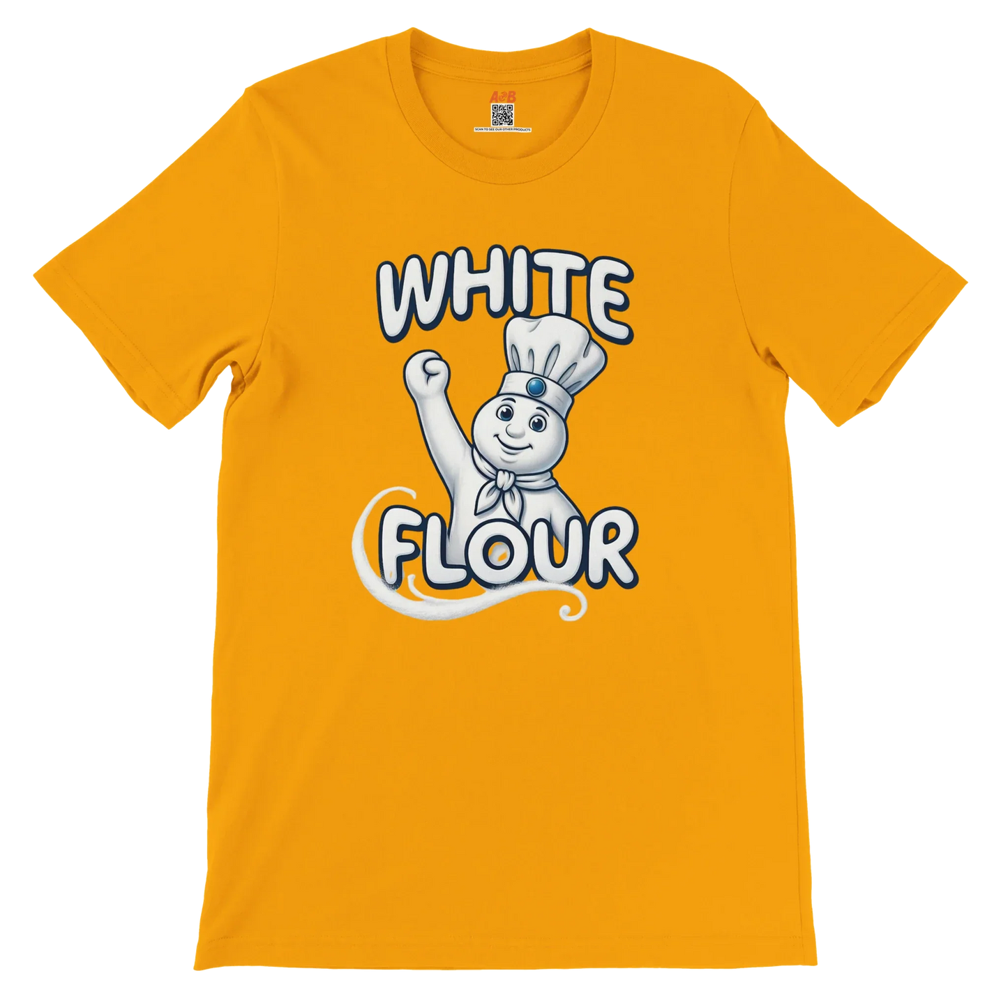 A-or-B-Tees T-Shirt White Flour Doughboy T-Shirt - Parody Tee