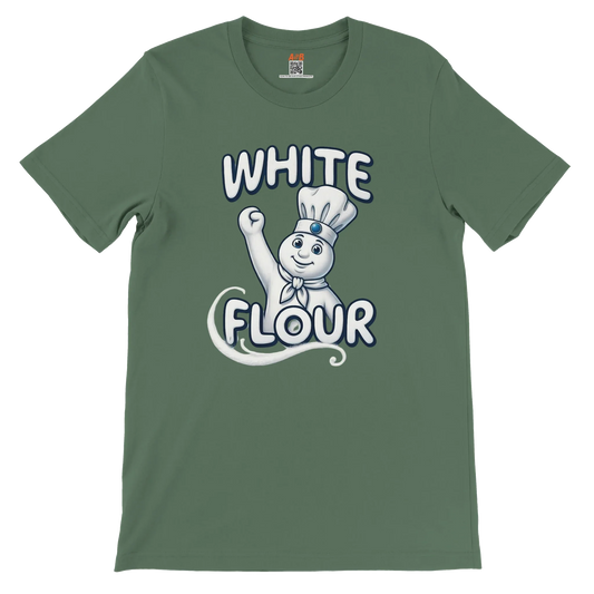 A-or-B-Tees T-Shirt White Flour Doughboy T-Shirt - Parody Tee