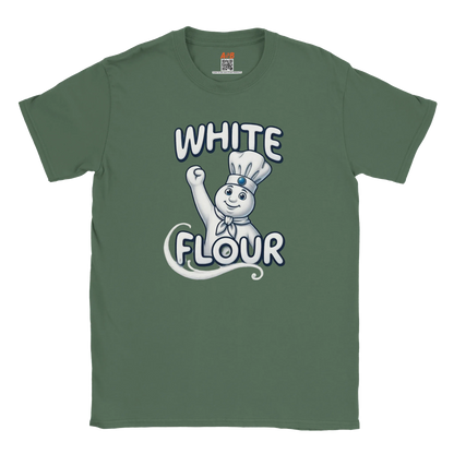 A-or-B-Tees T-Shirt White Flour Doughboy T-Shirt - Parody Tee