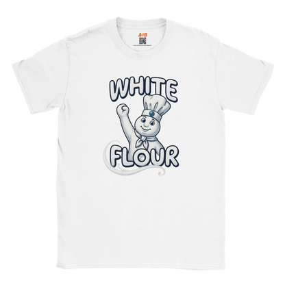 A-or-B-Tees T-Shirt White Flour Doughboy T-Shirt - Parody Tee