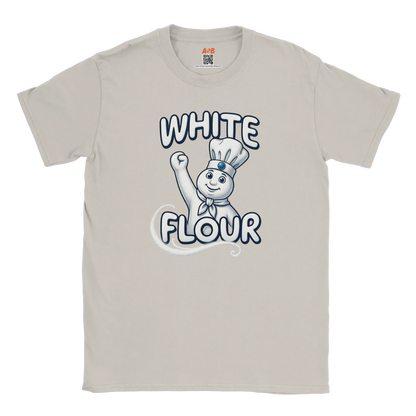 A-or-B-Tees T-Shirt White Flour Doughboy T-Shirt - Parody Tee