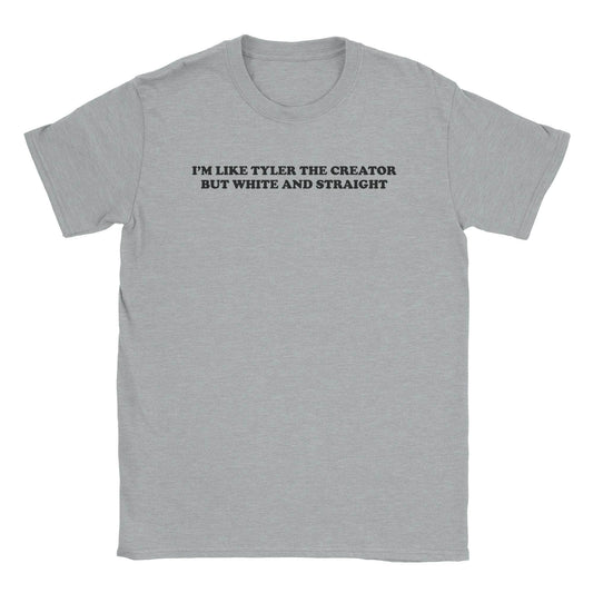 A-or-B-Tees T-Shirt Sport Grey / S White & Straight T-Shirt