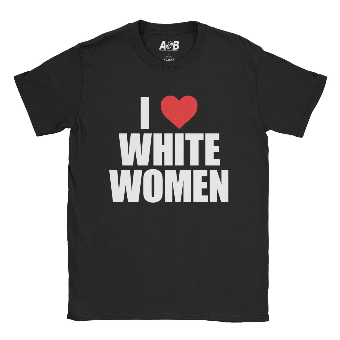 A-or-B-Tees T-Shirt Black / S White Women T-Shirt