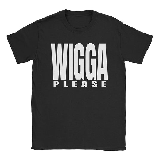 A-or-B-Tees T-Shirt Black / S Wigga Please T-Shirt