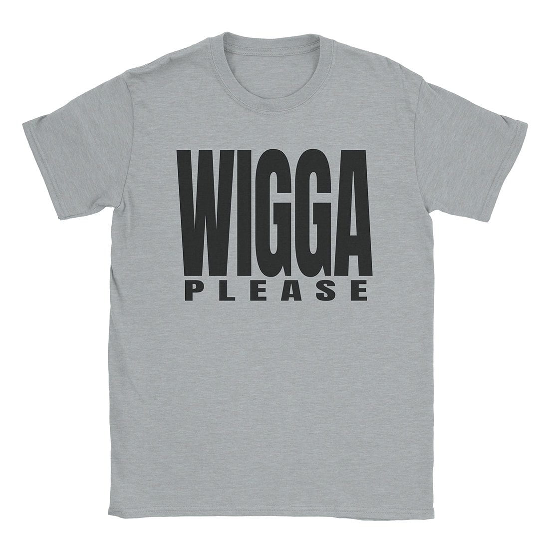A-or-B-Tees T-Shirt Sport Grey / S Wigga Please T-Shirt