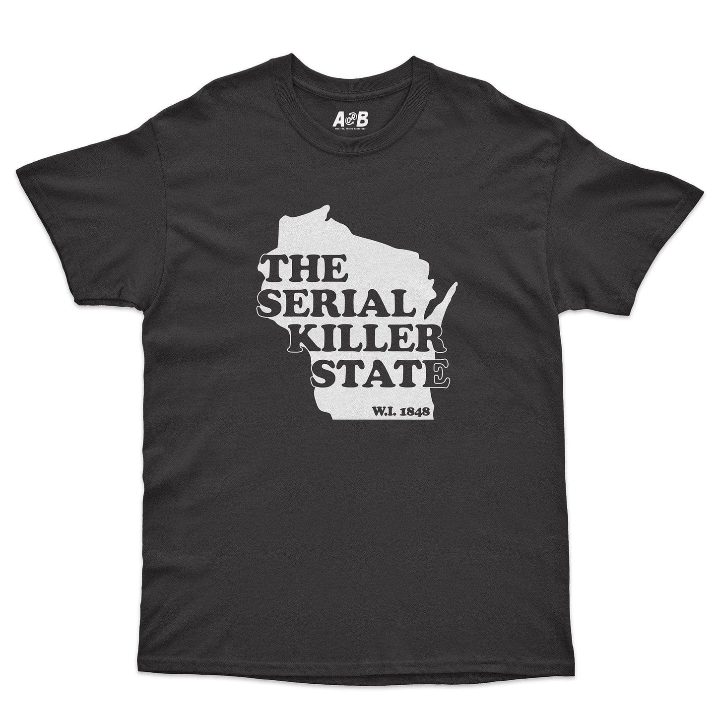 A-or-B-Tees T-Shirt Black / S Wisconsin T-Shirt
