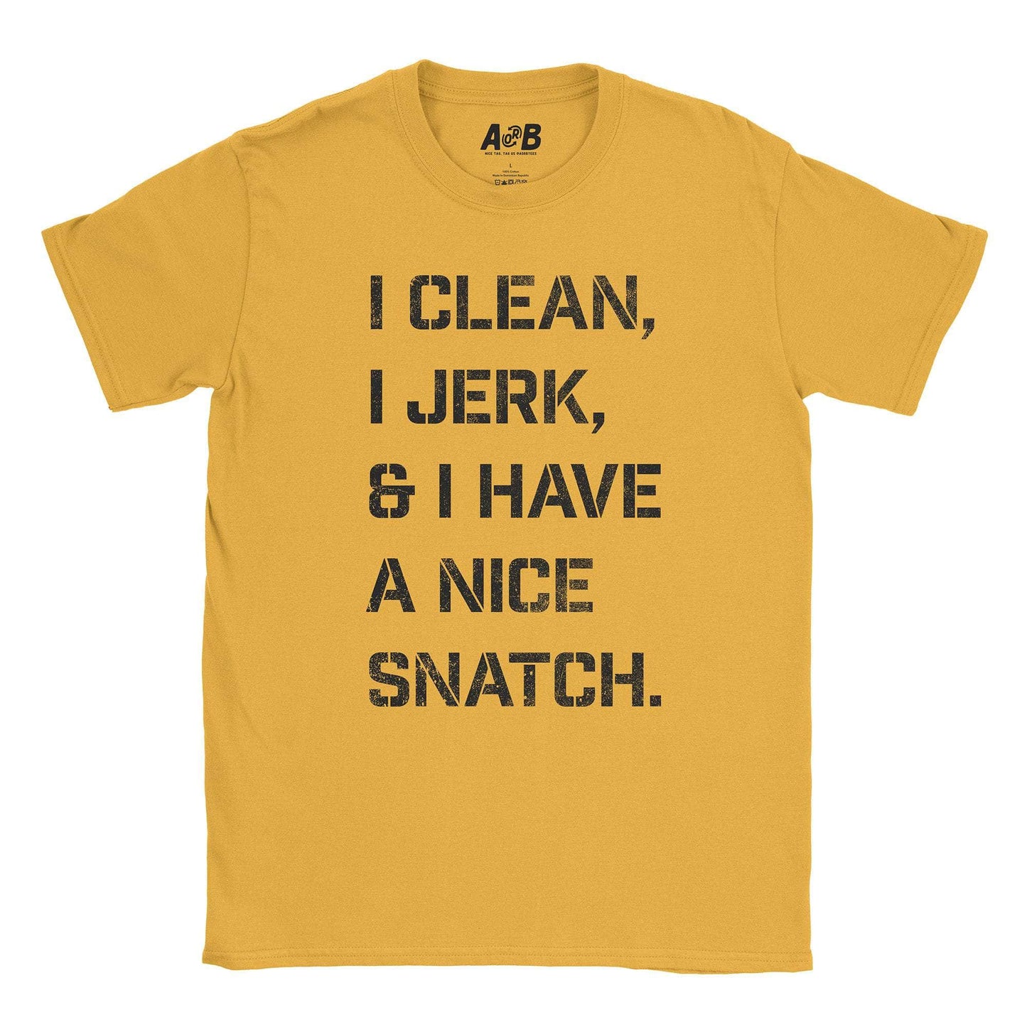 A-or-B-Tees T-Shirt Gold / S Workout T-Shirt