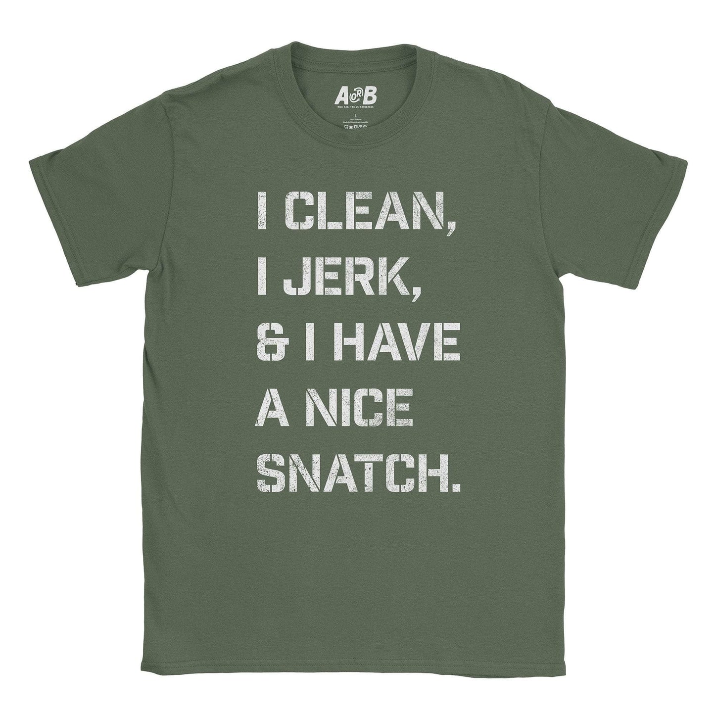 A-or-B-Tees T-Shirt Military Green / S Workout T-Shirt