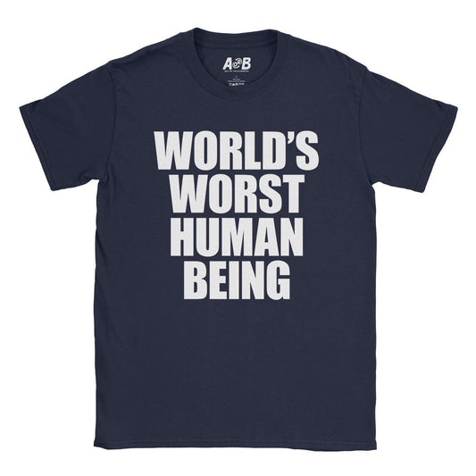 A-or-B-Tees T-Shirt Navy / S World's Worst T-Shirt
