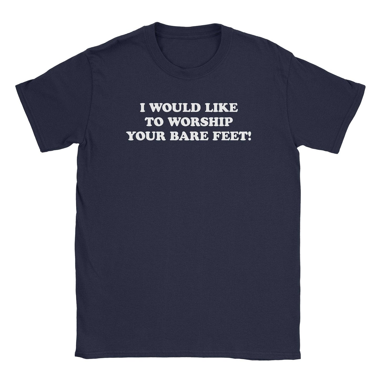 A-or-B-Tees T-Shirt Navy / S Worship Feet T-Shirt