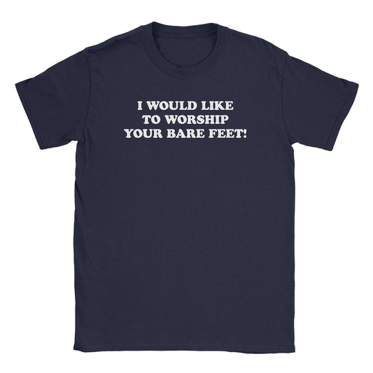 A-or-B-Tees T-Shirt Navy / S Worship Feet T-Shirt