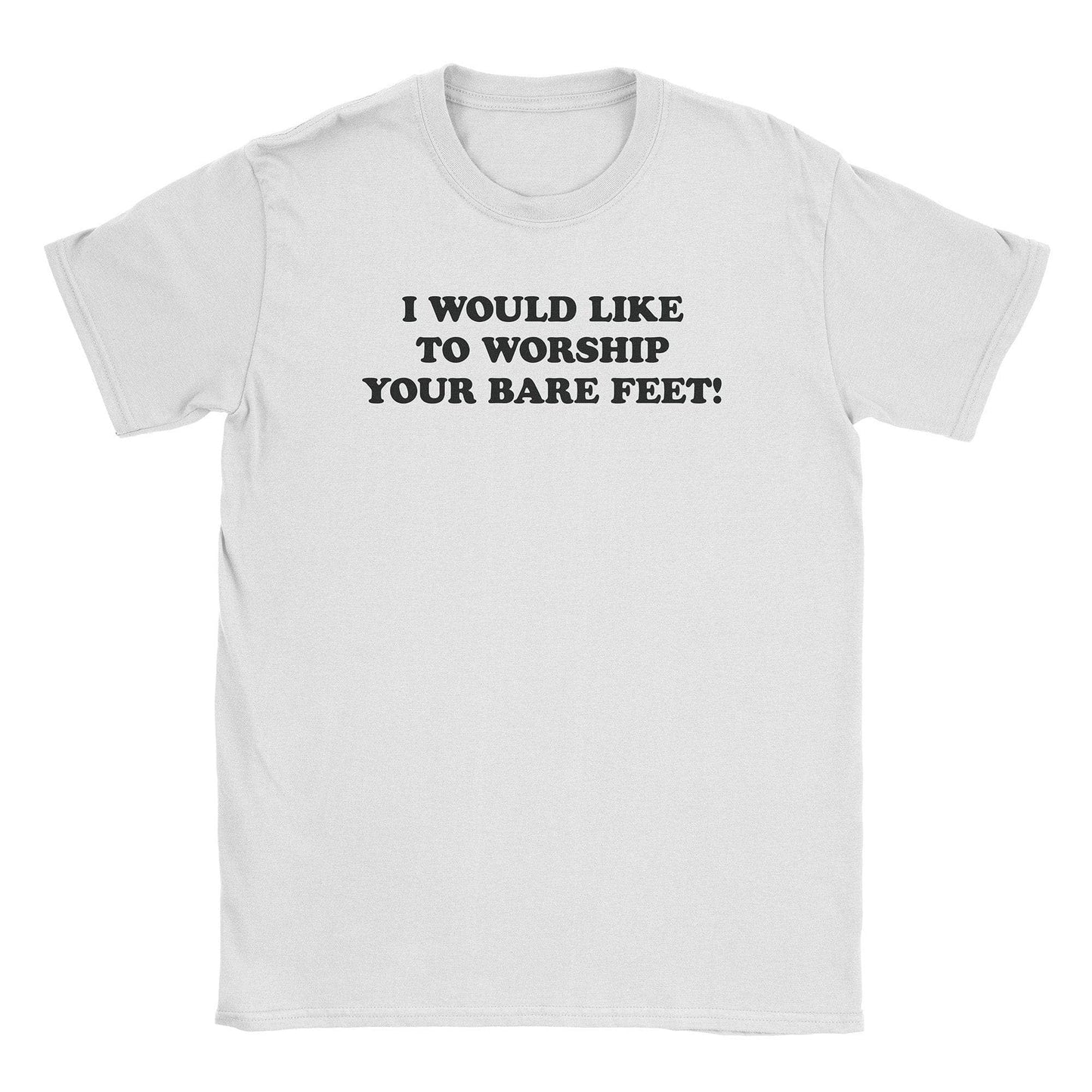 A-or-B-Tees T-Shirt White / S Worship Feet T-Shirt
