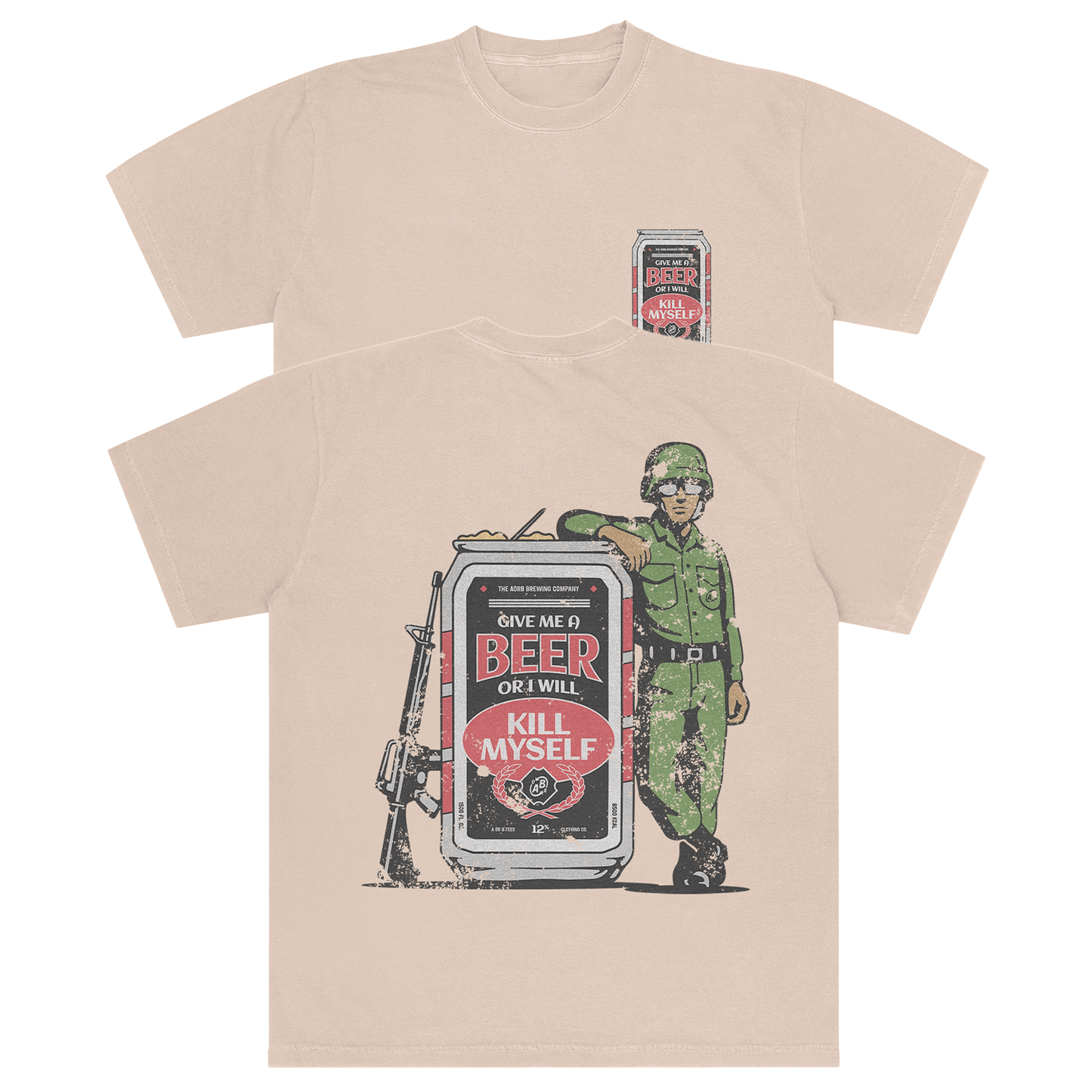 Army Beer Comfort Colors T-shirt