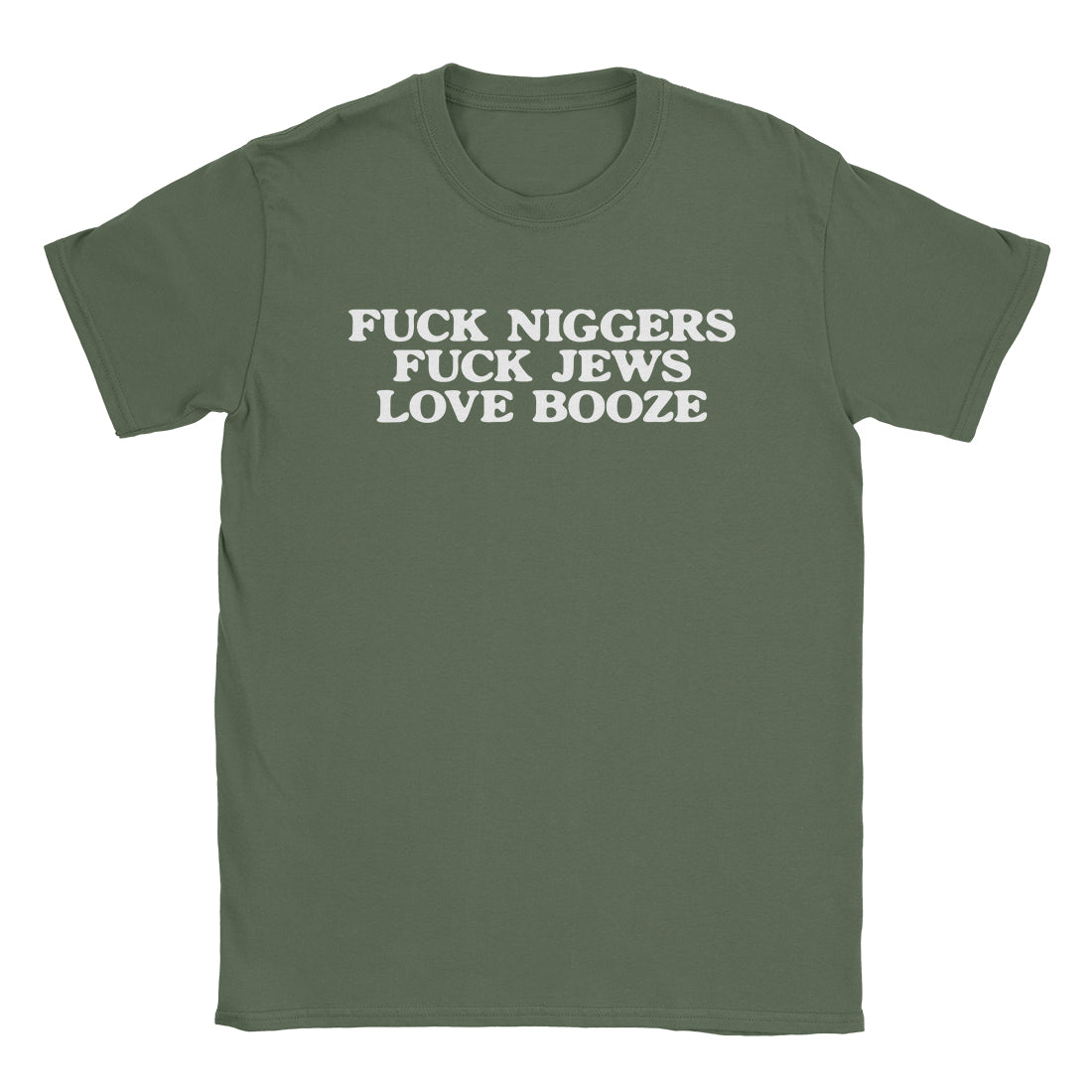 Love Booze T-Shirt-T-Shirt-Alpine Shift Group-Military Green-S-A or B Tees