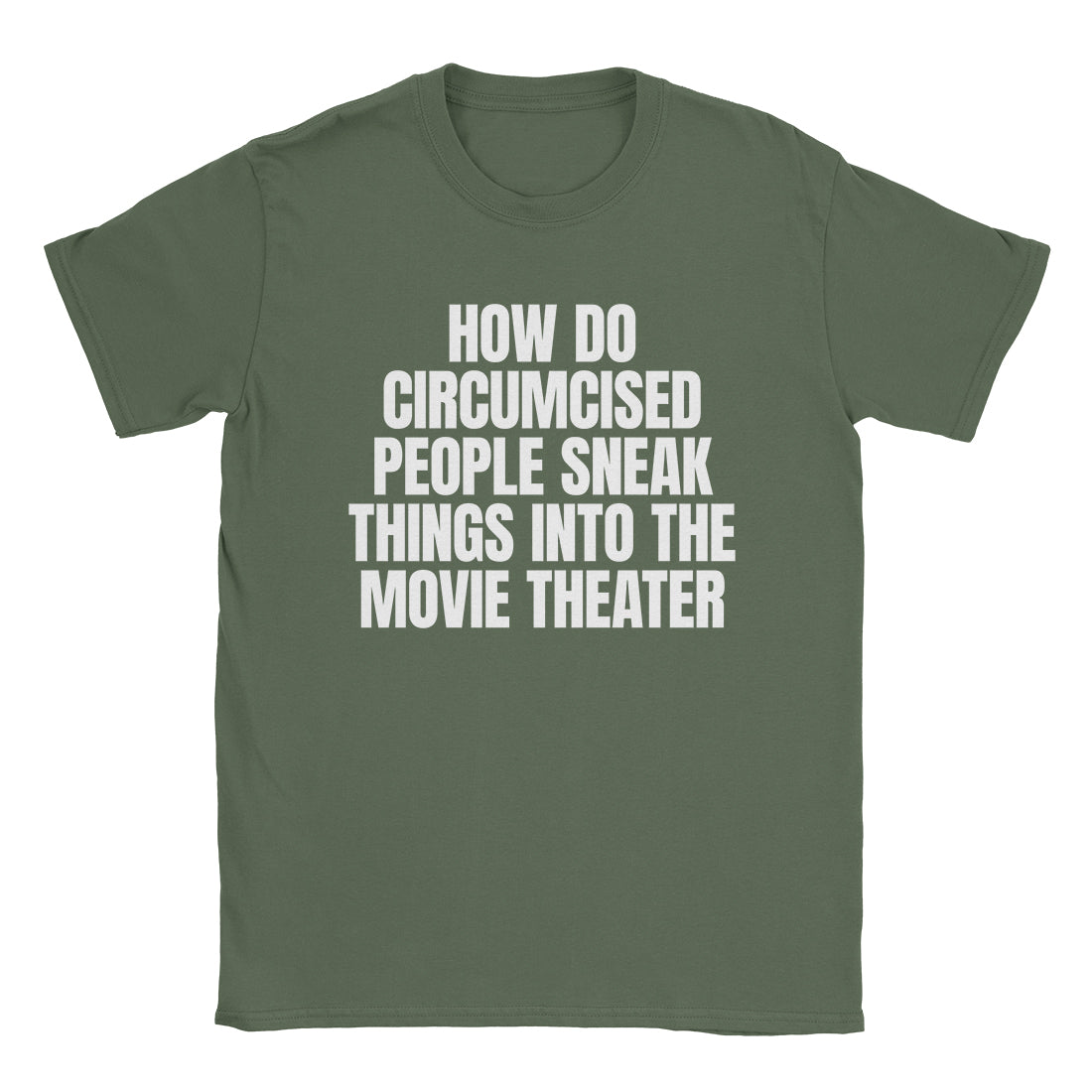 Movie Theater T-Shirt-T-Shirt-Alpine Shift Group-Military Green-S-A or B Tees