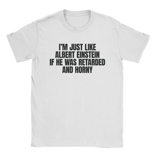 Einstein T-Shirt-T-Shirt-Alpine Shift Group-White-S-A or B Tees