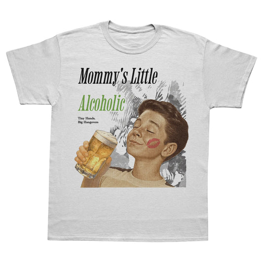 Lil Alcoholic T-Shirt-T-Shirt-Alpine Shift Group-White-S-A or B Tees